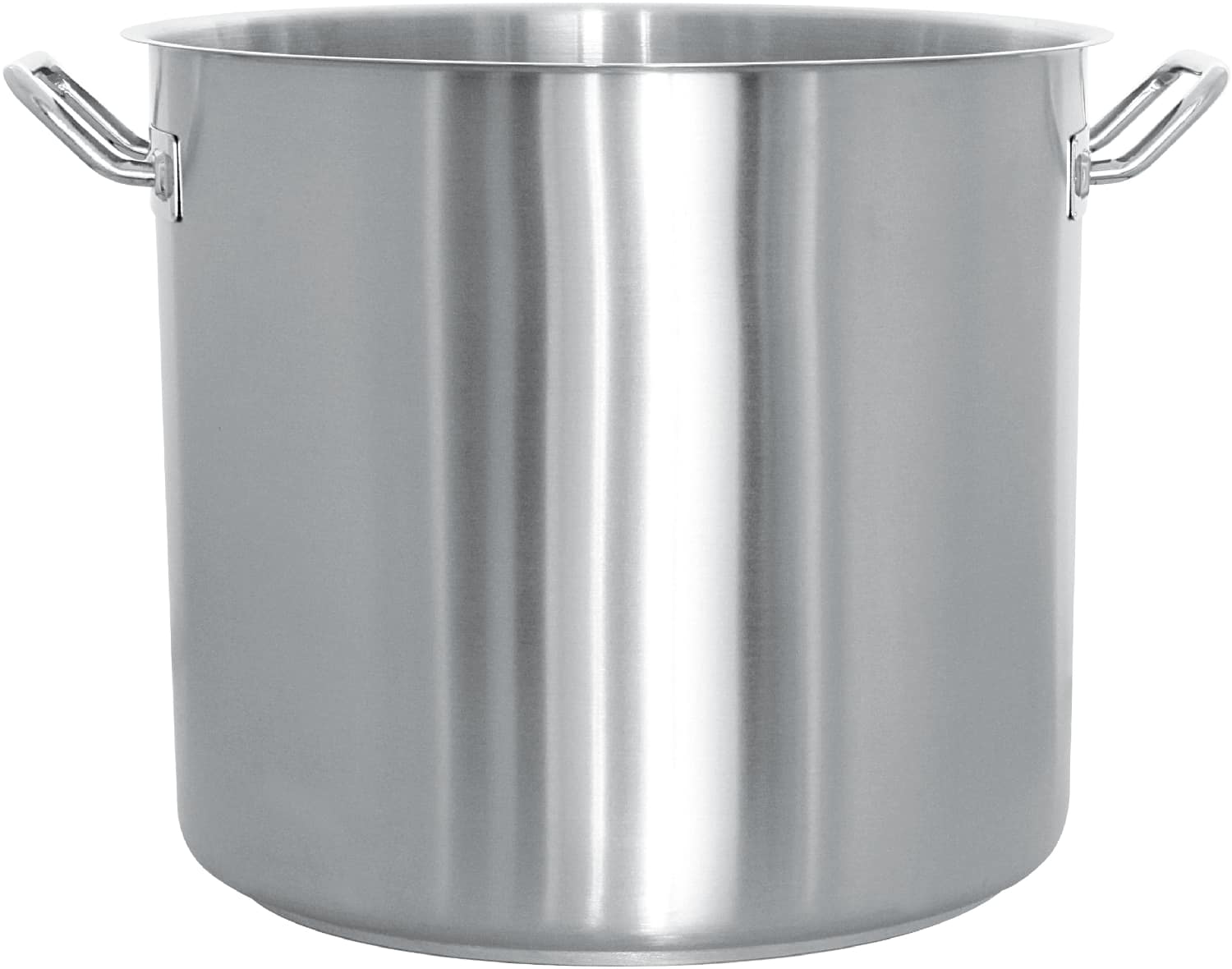 18 QT Stainless Steel 18/10 Induction Low Pot With Silicon Handle