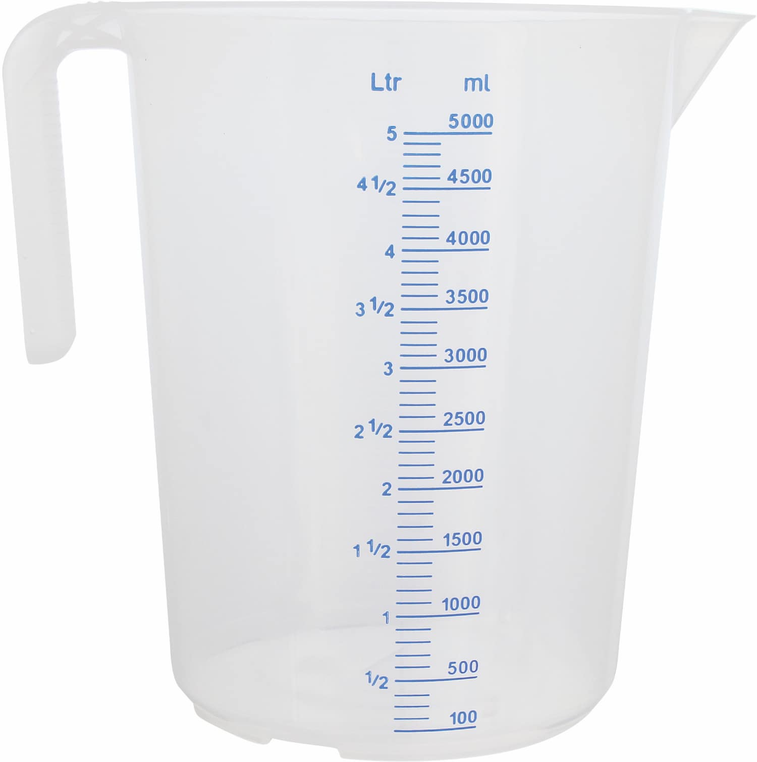 Measuring cups with open handle and litre and ml scale - 200149