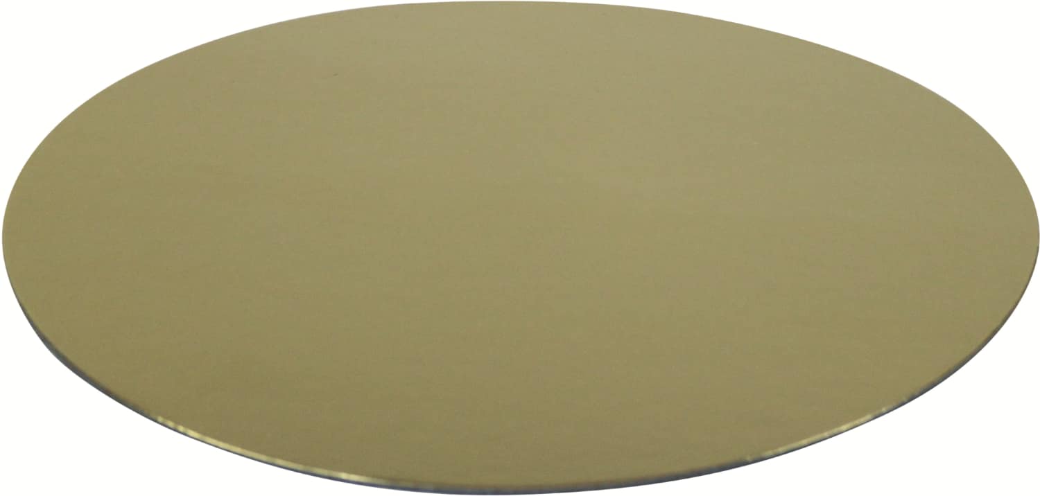 Tart coasters round gold