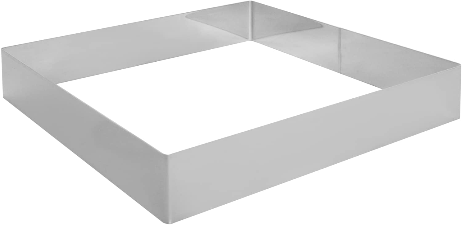 Tart ring "square" stainless steel Thumbnail