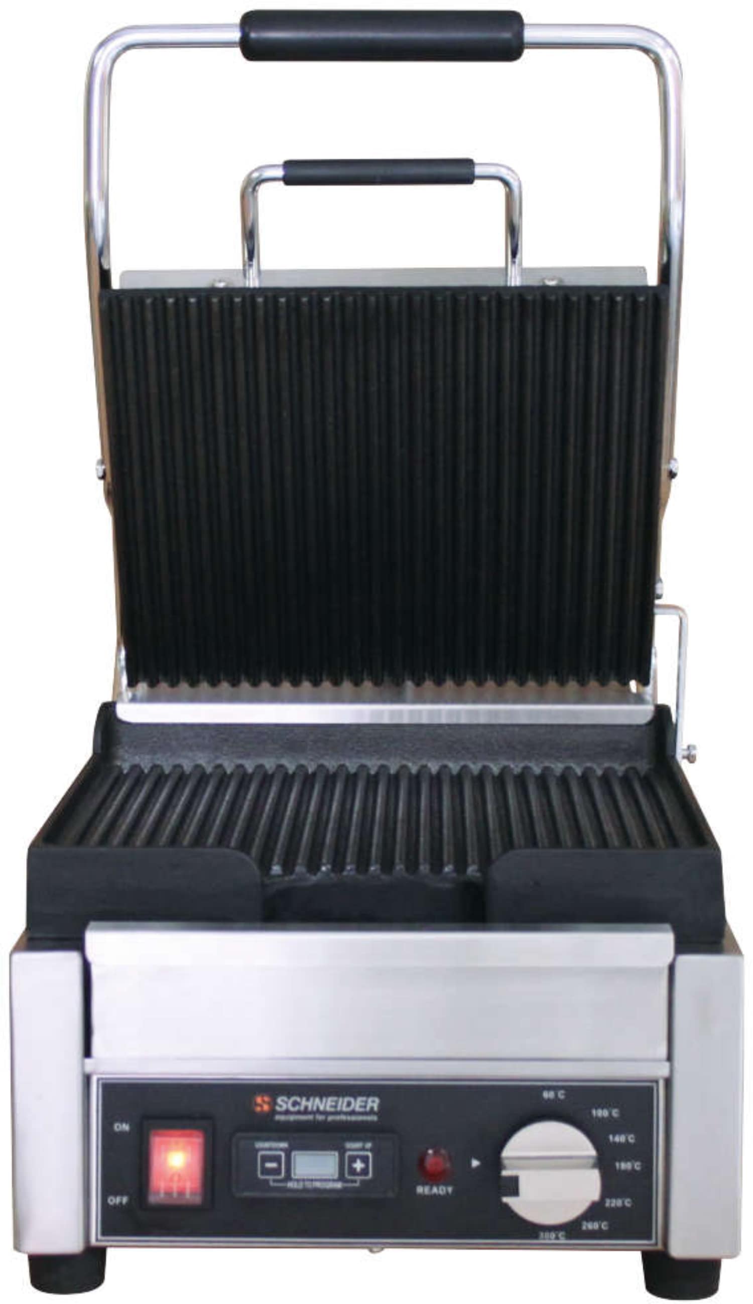 Contact grill small "ribbed / ribbed"