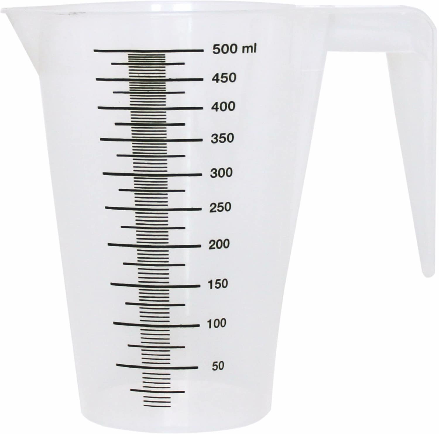 Measuring cups litre and ml scale