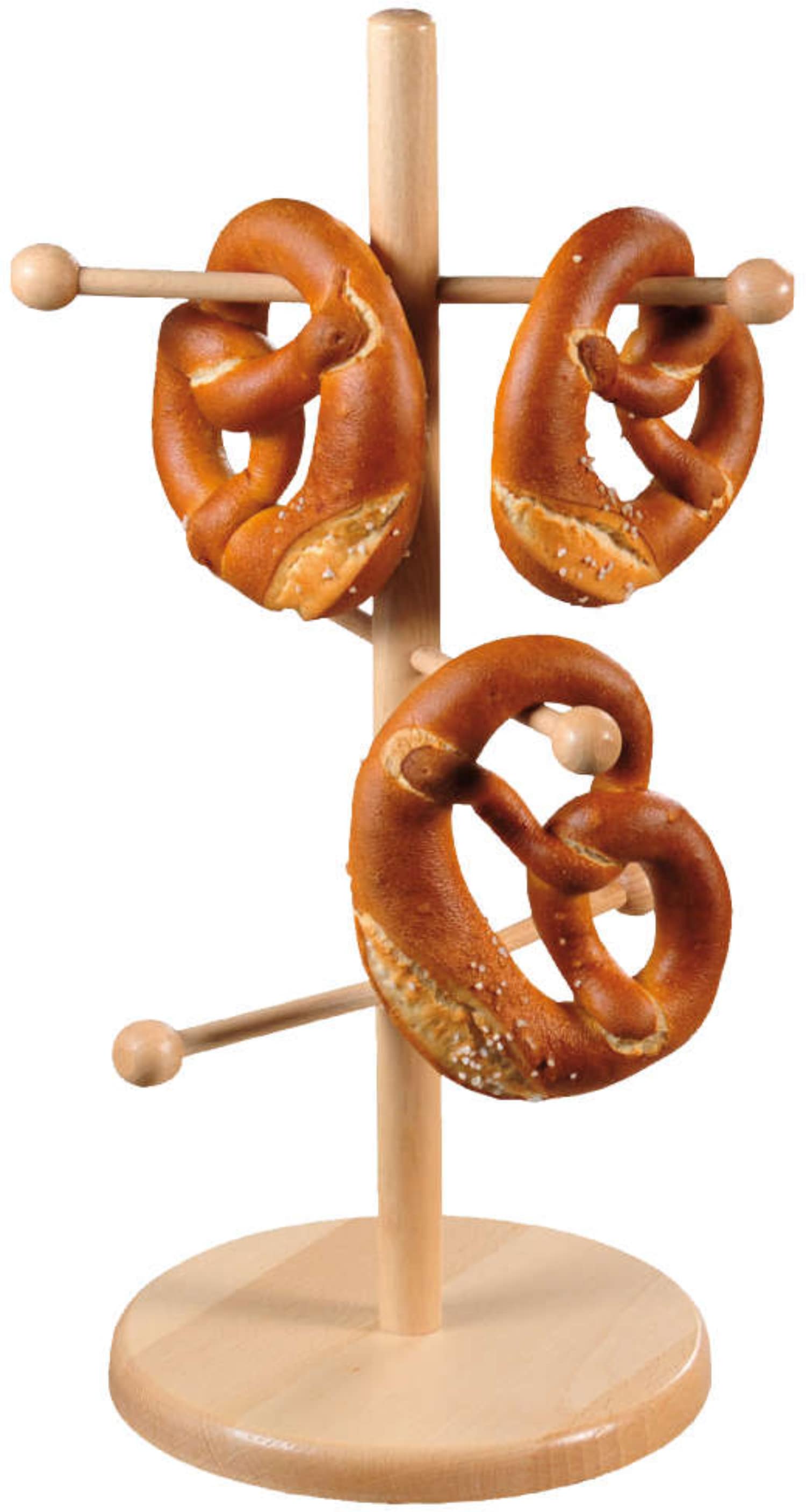 "Pretzel" stand wood