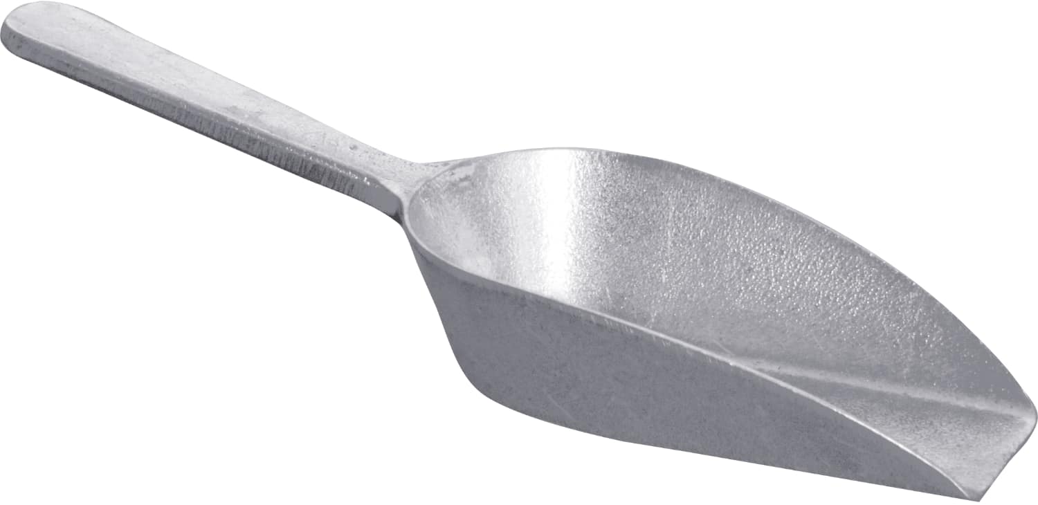 Flat-Bottom One-Piece Aluminum Scoop –