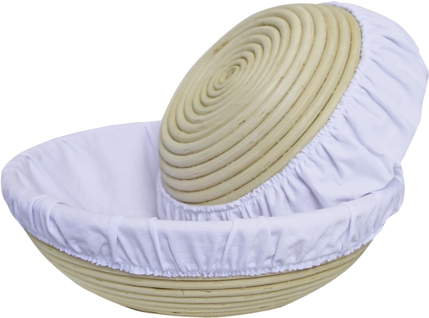 Cotton liners for round bread proofing baskets