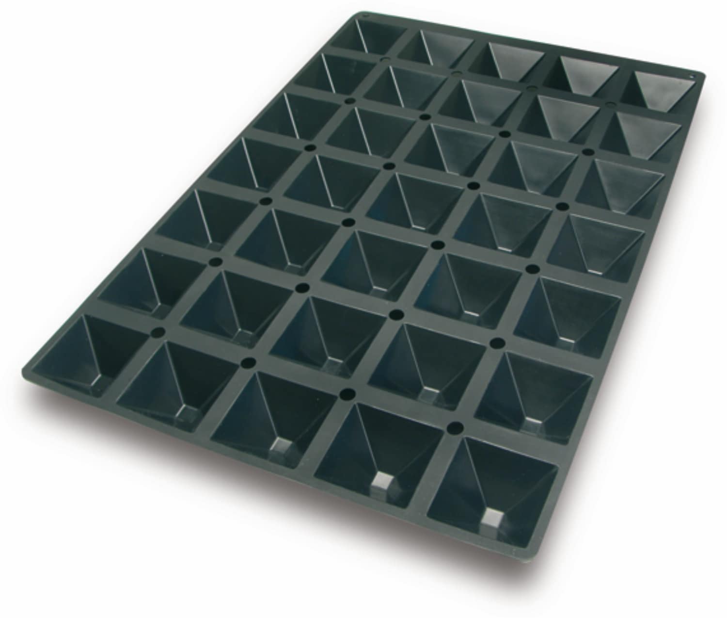 Triangle Topped Square Silicone Chocolate Mould