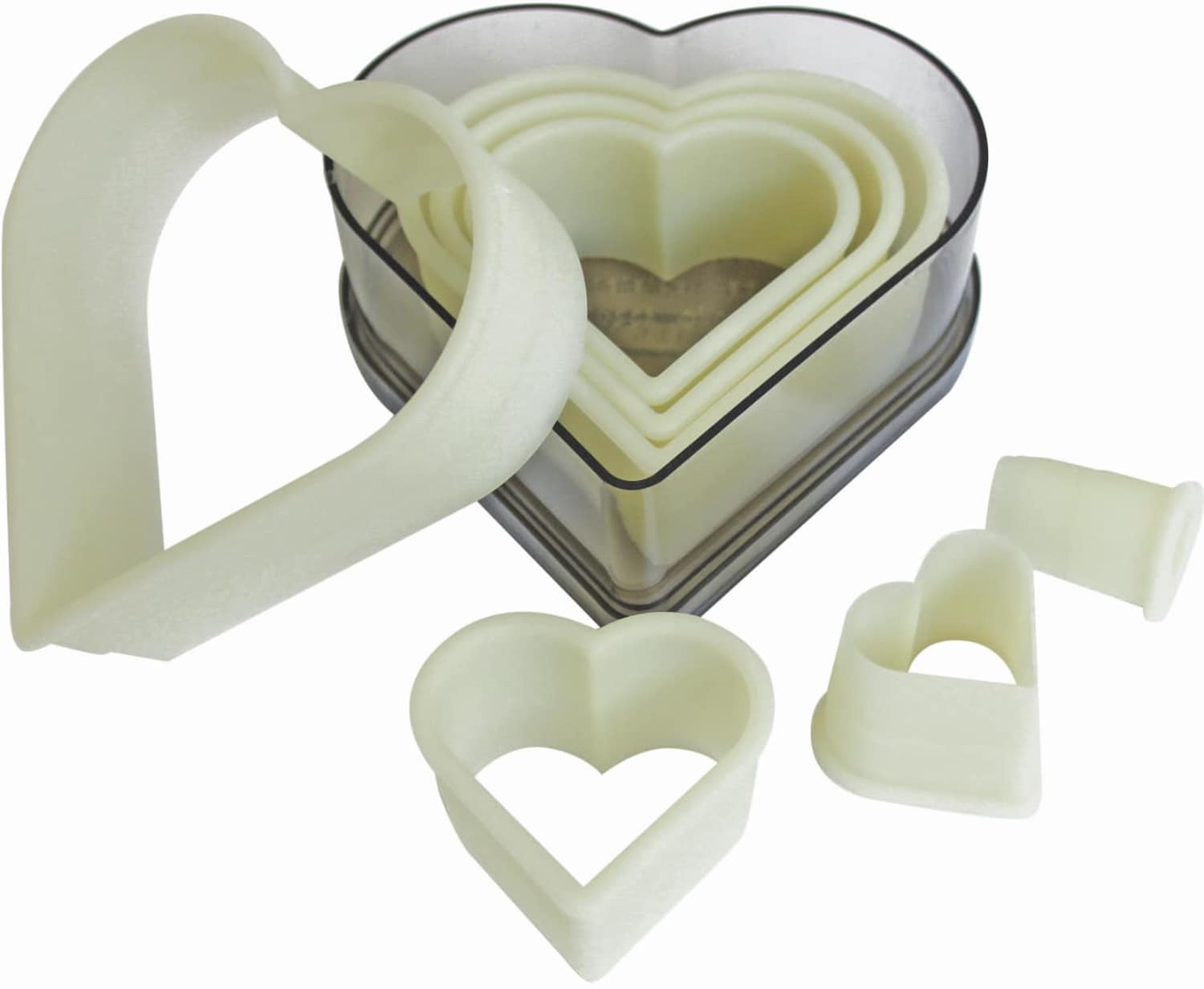 Set of pastry cutters "heart, plain" 7 pieces 166104