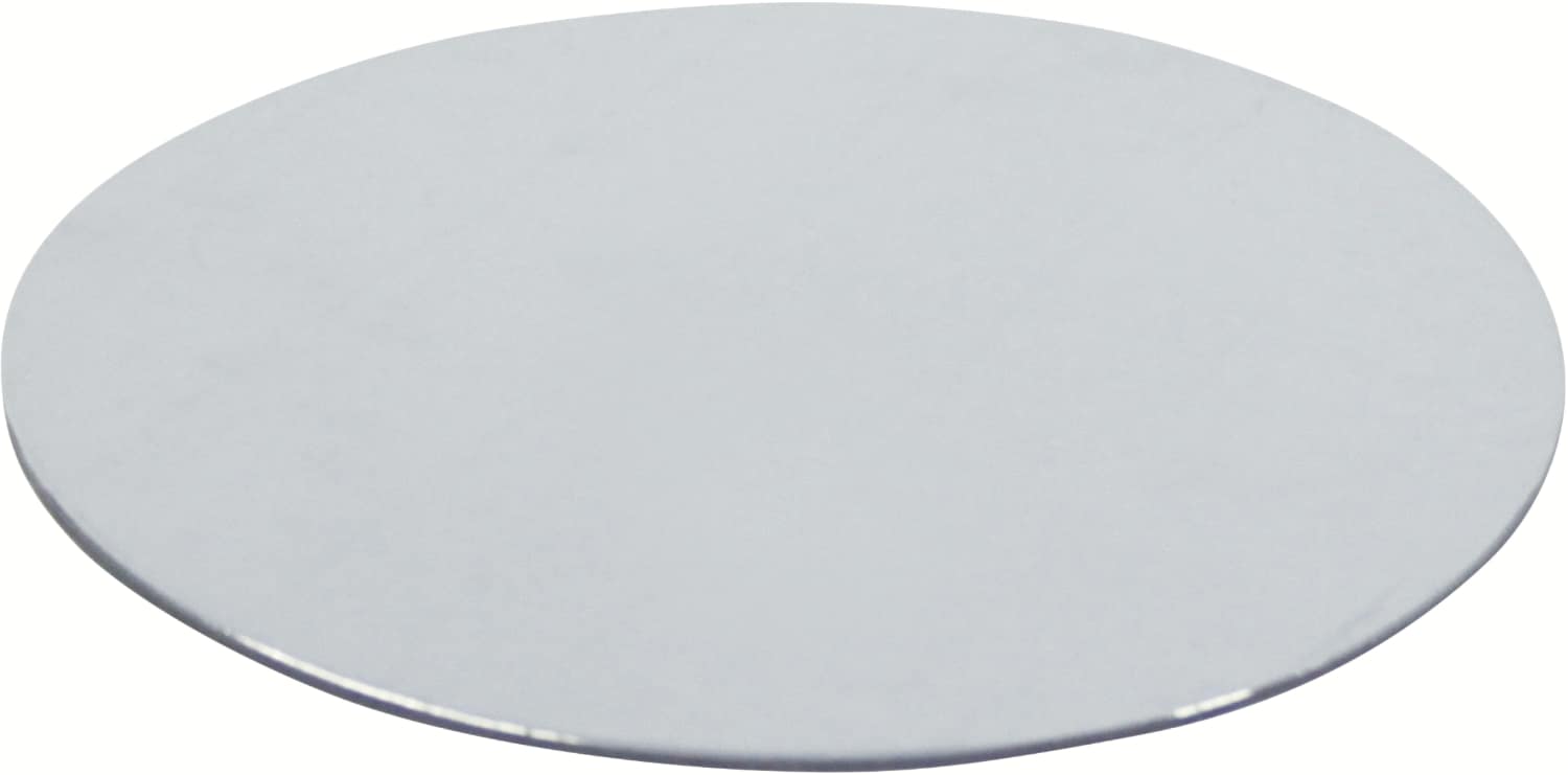 Tart coasters round silver