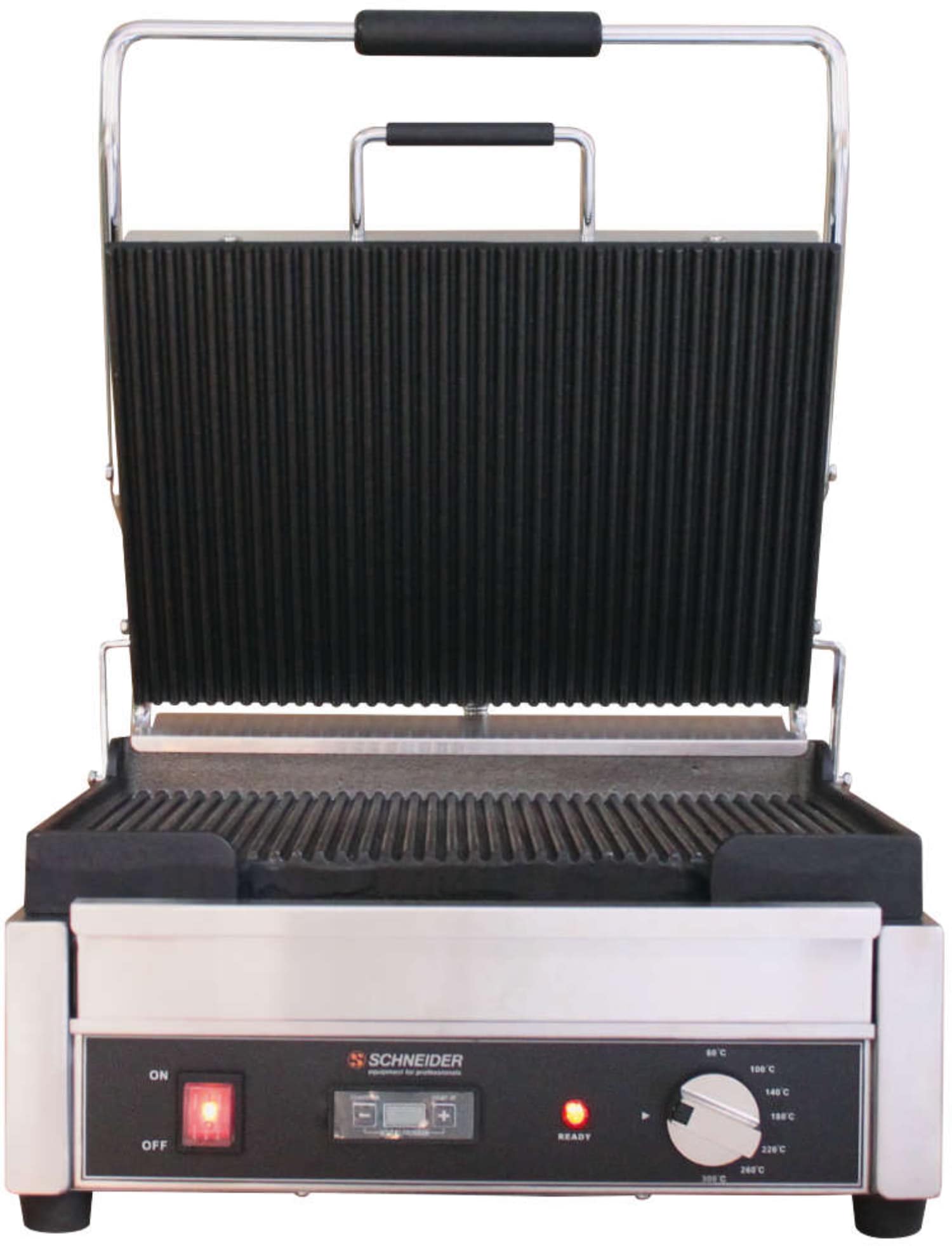 Contact grill large "ribbed / ribbed" 150920