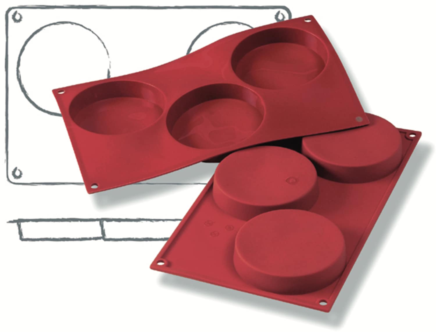 Silicone baking mould Savarin 300 x 175 mm - 115007