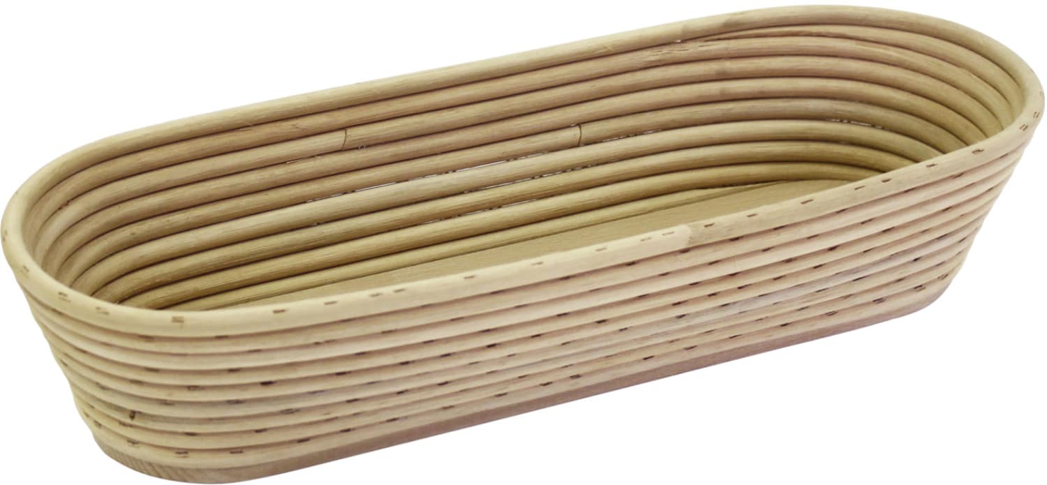 Bread proofing baskets long, round shape wooden bottom