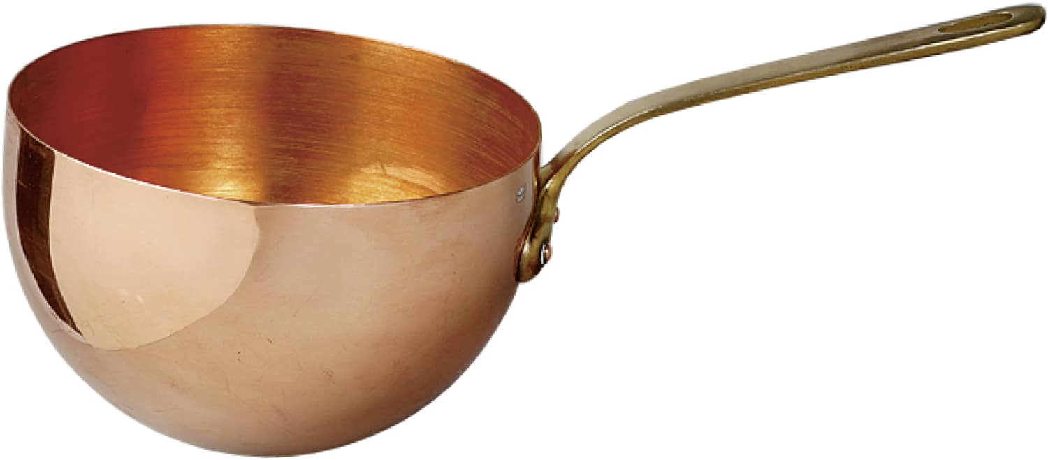 Zabaglione bowl with brass handle  170140