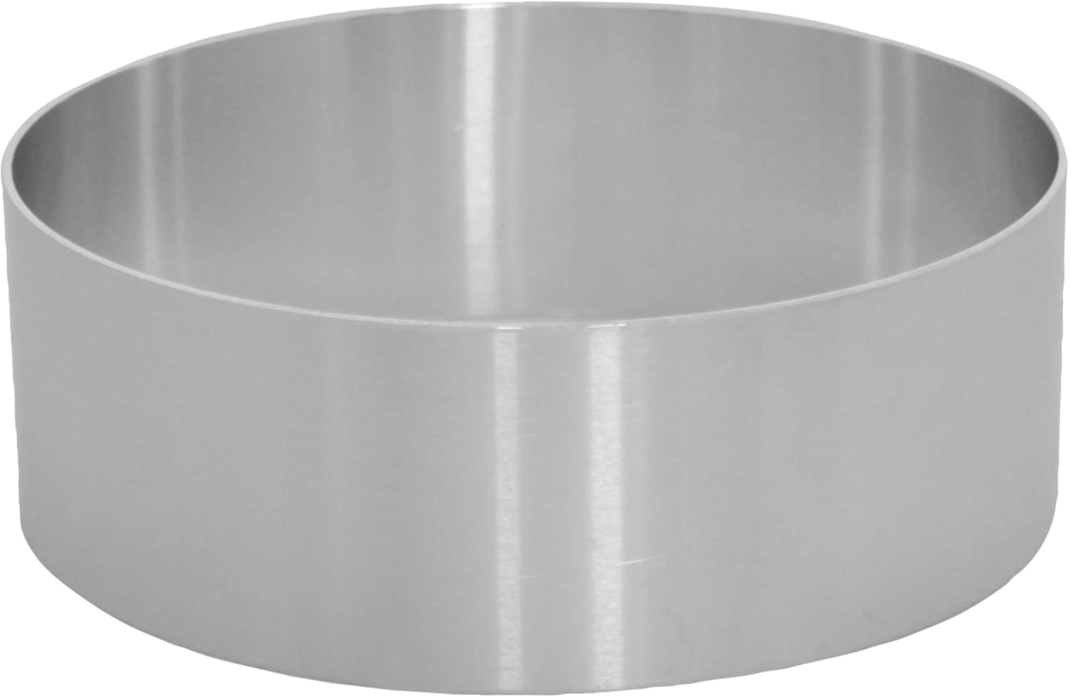 2 Round Stainless Steel Cooking Rings. Diameters: 80 & 100 mm, h 50 mm