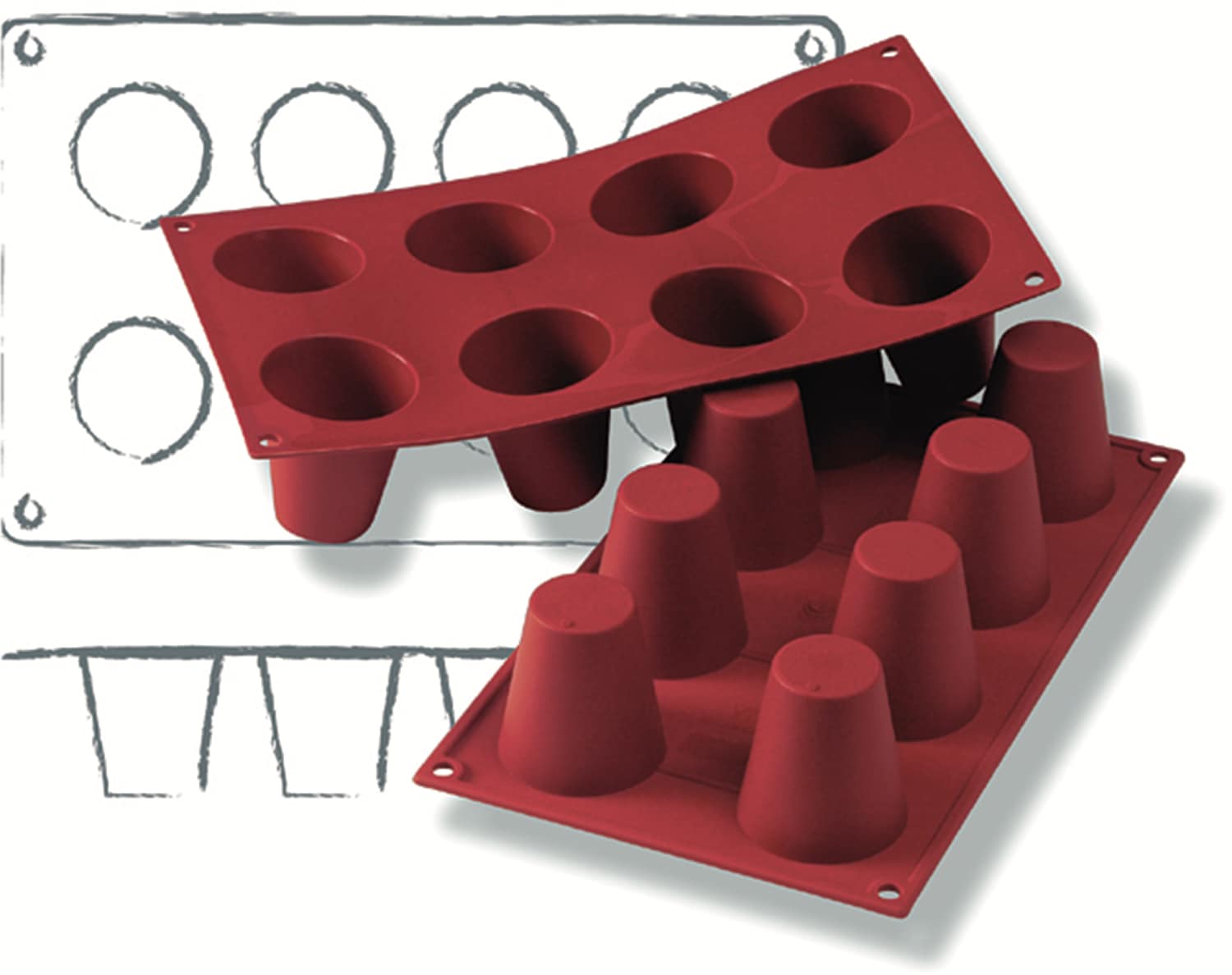 Silikon-Backform "BABA" 300 x 175 mm 115024